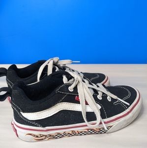 VANS Classic Kids Fire Checkered Shoes - Kids 1